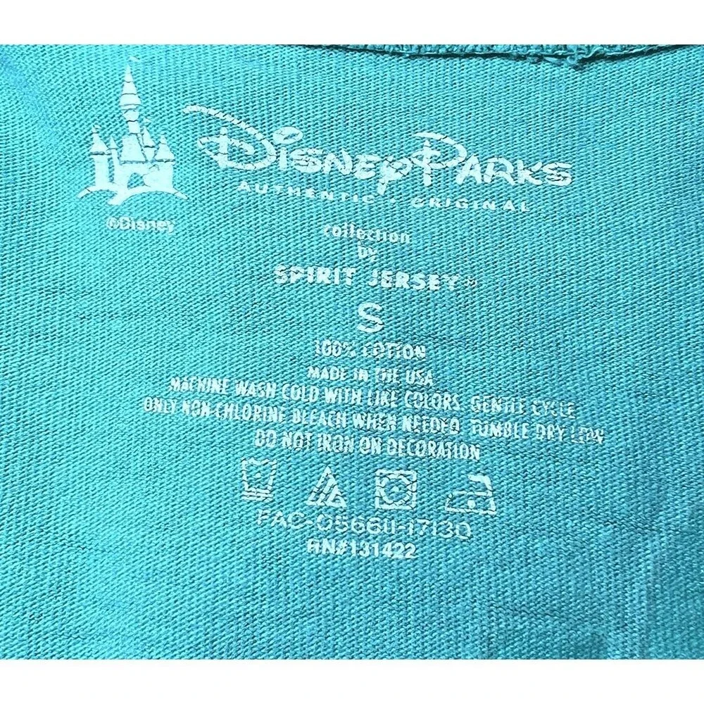 Walt Disney World Spirit Jersey Mint Green Seafoam Logo Est 1971 Size Small‎